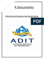 NBA Documents: Mechanical Engineering Department