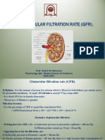 1- Glomerular Filtration Rate GFR