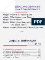 Vectors, Linear Algebra, And: Systems of Linear Differential Equations