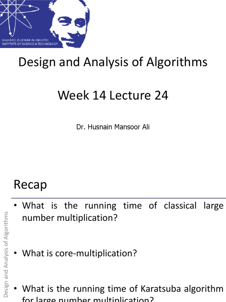 Karatsuba Algorithm Analysis | PDF | Multiplication | Exponentiation