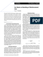 Influence of Tension Strain On Buckling of Reinforcement in Concrete Columns