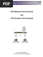 NTP (Network Time Protocol) and PTP (Precision Time Protocol)