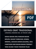 Obat Tradisional (Ot, Oht, Fitofarmaka)