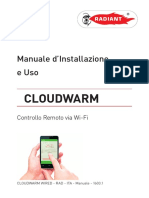 Manuale D Installazione e Uso CLOUDWARM. Controllo Remoto Via Wi-Fi. CLOUDWARM WIRED - RAD - ITA - Manuale