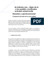 Libro de Sobrino, Jon... Bajar de La Cruz A Los Pueblos Crucificados Principio Misericordia