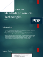 Generations and Standards of Wireless Technologies