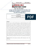 Design and Development of Activation and Monitoring of Industry Automation System Via SMS Through FPGA