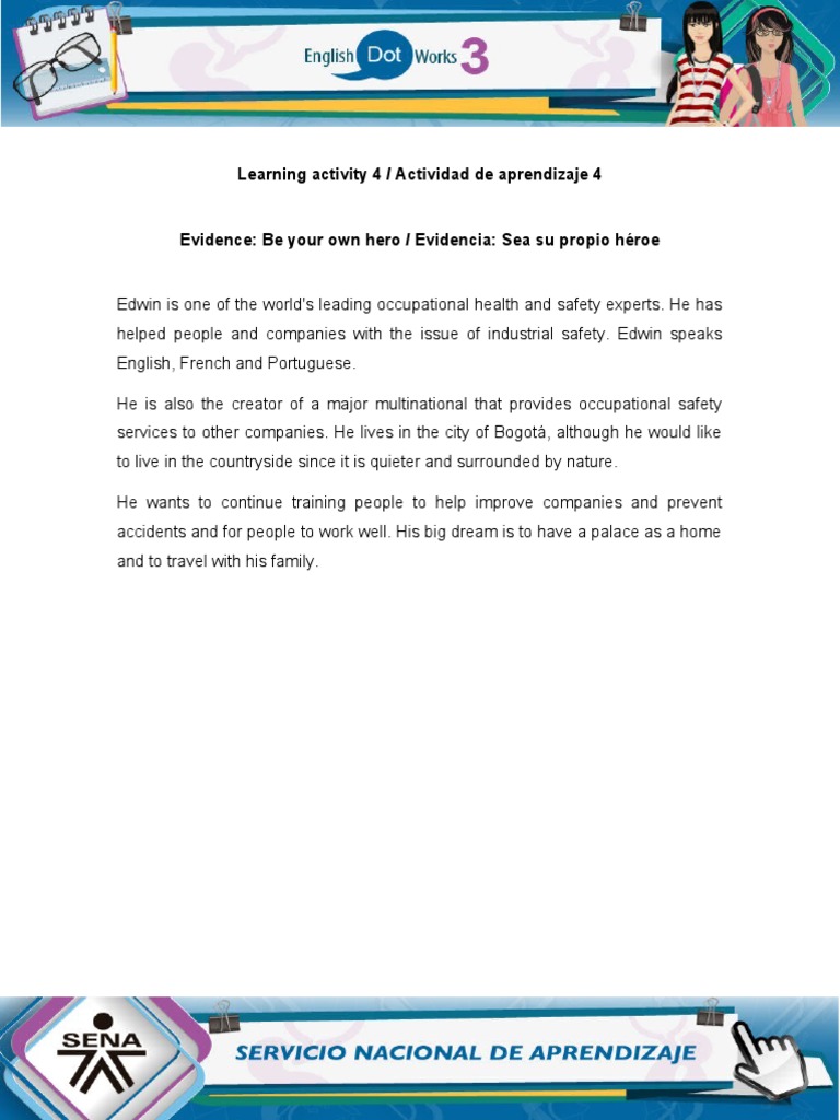Learning Activity 4 / Actividad de Aprendizaje 4 | PDF