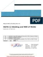 MOTS-12 - Rev. 4.0 - MOG-FP-MET-STD-0012 Welding and NDE of Welds