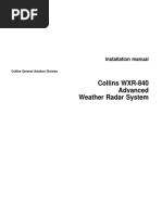 Collins WXR-840 Advanced Weather Radar System: Installation Manual