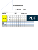 Gas Testing Plan and Results