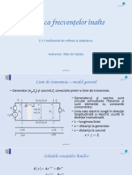 Tehnica Frecvenţelor Înalte: 2.3. Coeficientul de Reflexie Şi Adaptarea