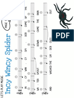 Easy Incy Wincy Spider Sheet Music From Lets Play Music