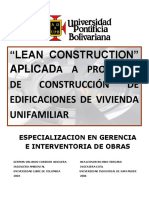Paper - Monografia Lean Construction Aplicada A Viviendas Unifamiliares