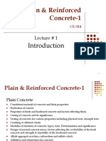 Plain & Reinforced Concrete-1: Lecture # 1