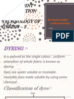 Power Point Persantation Technology of Dyring - 2: By-Hemant Yadav Textile Processing