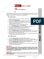 Microtest 860 current injection test equipment operation guide