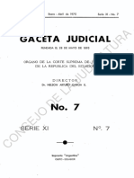 Gaceta Judicial 7 Sentencia 1