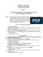 Tragerea Prin Ochire Directă Pe Obiectivele Mobile: Proiect Didactic