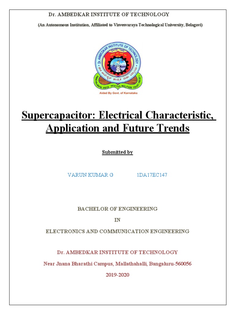 Varun Kumar G | PDF | Energy Storage | Capacitor