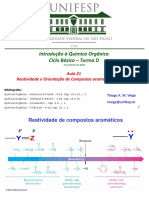 Aula 21 - Reatividade de Compostos Aromaticos