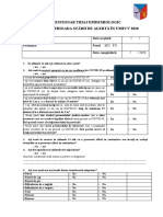 Chestionar Triaj Epidemiologic 2020