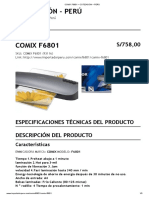 COMIX F6801 – COTIZACIÓN – PERÚ