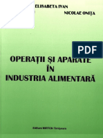 22870805 Unit Operations and Apparatus for the Food Industry Romanian Onita 2003