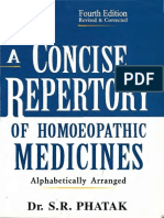 S R Phatak Concise Repertory - A Concise Repertory of Homoeopathic Medicines