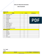 Check List Peralatan Dan Pelaksanaan Peledakan