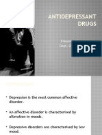 Antidepressant Drugs: Presented By-K.Vinod Dept. of Pharmacology