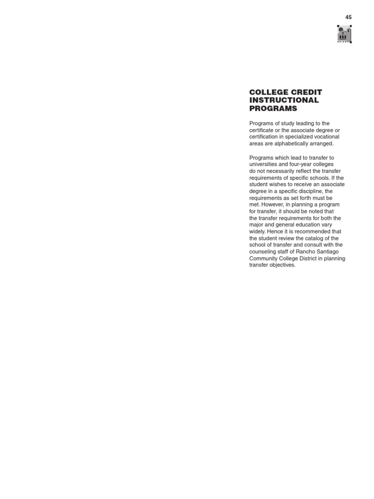 College Credit Instructional Programs | PDF | Sign Language | Graphic ...