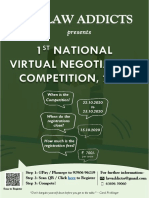 1st National Virtual Negotiation Competition Brochure (With Registration Link) - LAW ADDICTS