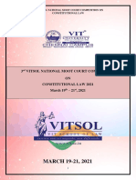 3rd Vitsol Natioal Moot Court Competition On Constitution Law Finall