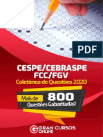 Coletanea de Questoes 2020 Cespe Cebraspe Fcc Fgv