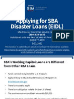 Applying For SBA Disaster Loans (EIDL)