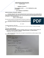 General Physics 1: Δh. The work done will be: Since F = mg, then: W = Fd where d = Δh W = (mg) (Δh)