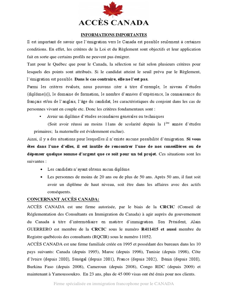 Document 1 | PDF | Canada | Québec