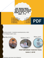Sop Manajemen Vaksin Untuk Vaksin Yang Disimpan Pada S U H U 2 - 8 ° C, - 2 ° C, D A N - 7 ° C