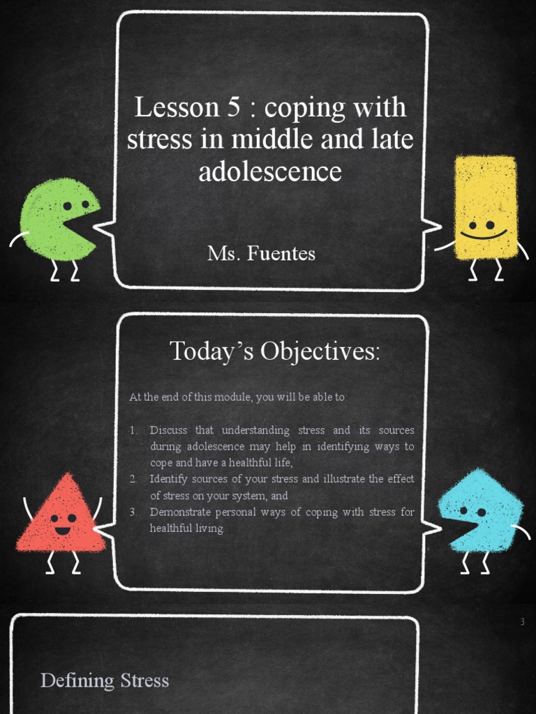 PD Lesson 5 Coping With Stress in Middle and Late Adolescence | PDF ...