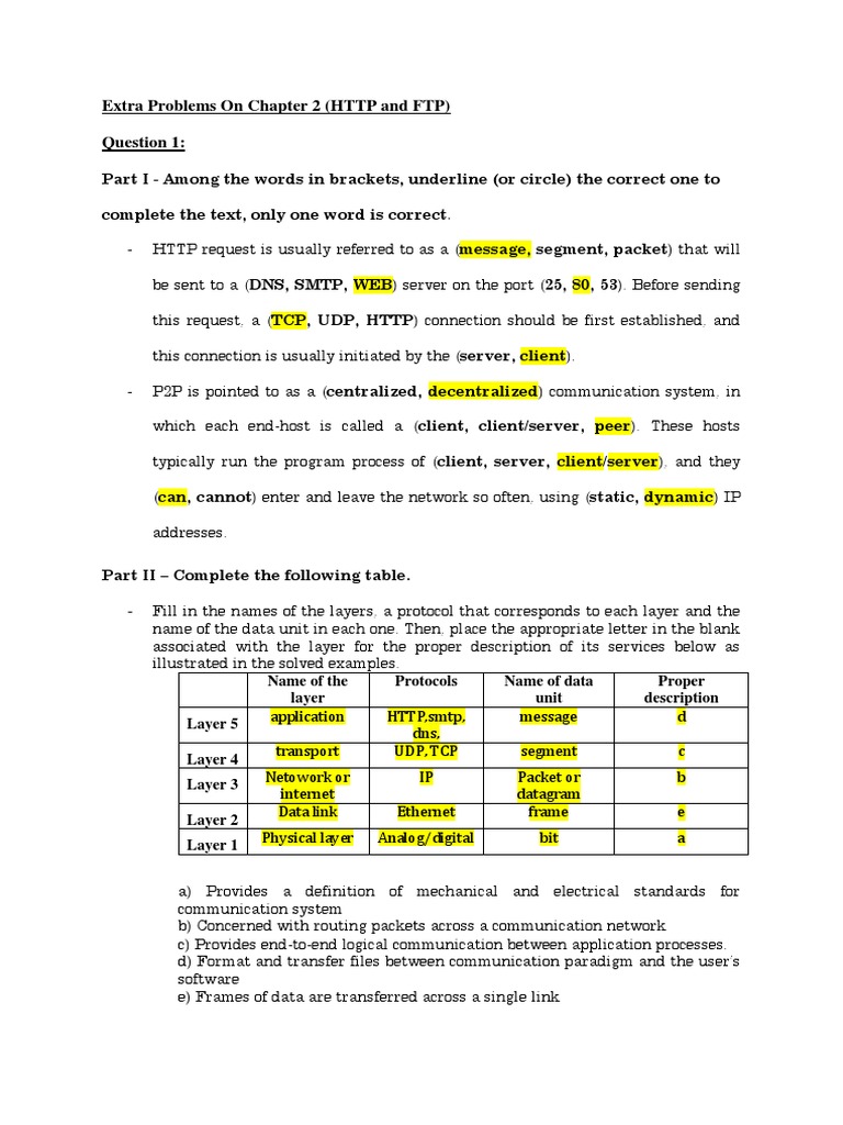Analysis of HTTP and FTP Protocols Used in Document Transfers Over ...