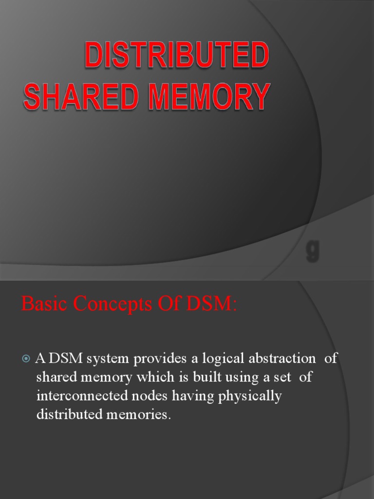 Distributed Shared Memory Basics | PDF | Central Processing Unit ...