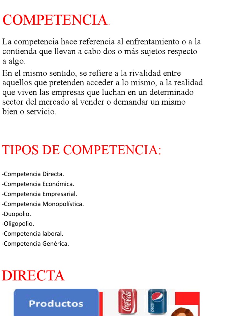 Tipos de Competencia en el Mercado | PDF