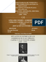 Actividad #1 - Segundo Lapso - Gobiernos de Cipriano Castro A Juan Vicente Gómez 1899 - 1935 - Efraín Arraiz - 4to Año A