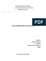 Tipos de Medios de Comunicacion SANTIAGO MALDONADO