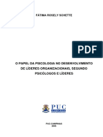 O Papel Da Psicologia No Desenvolvimento de Líderes Organizacionais Segundo Psicólogos e Líderes