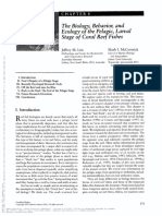 The Biology, Behavior, and Ecology of The Pelagic, Larval Stage of Coral Ree (Fishes