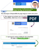 Guía para descargar certificados DIAN y desprendibles de pago de pensionados