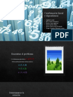 Combinación Lineal y Dependencia PRESENTACIÓN