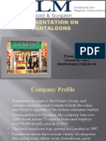 Pantaloons Retail India Limited: Presentation on Company Profile and Strategies